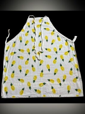 kate spade White Apron with Yellow Pineapple Print
